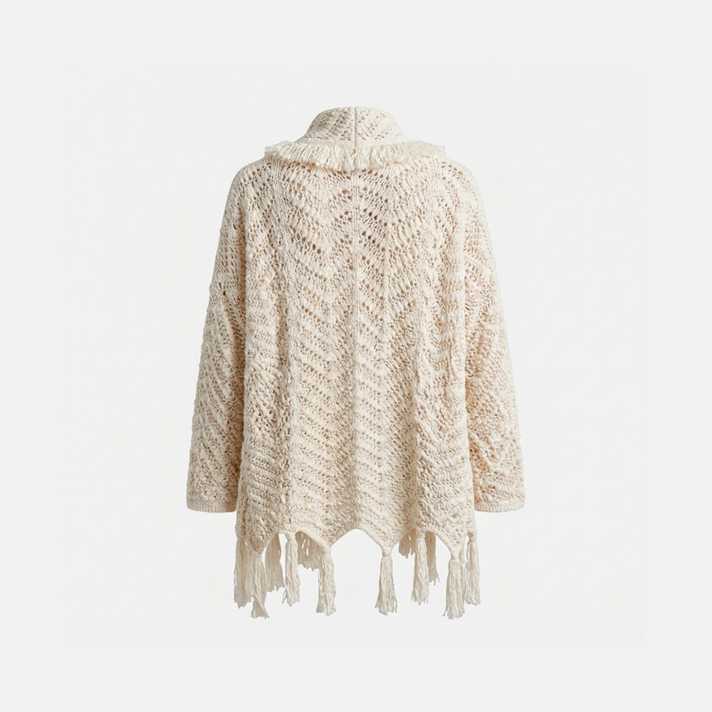 Super Flea Market+Alanui+Chalk crochet cadigan with fringes+Brand Donation3